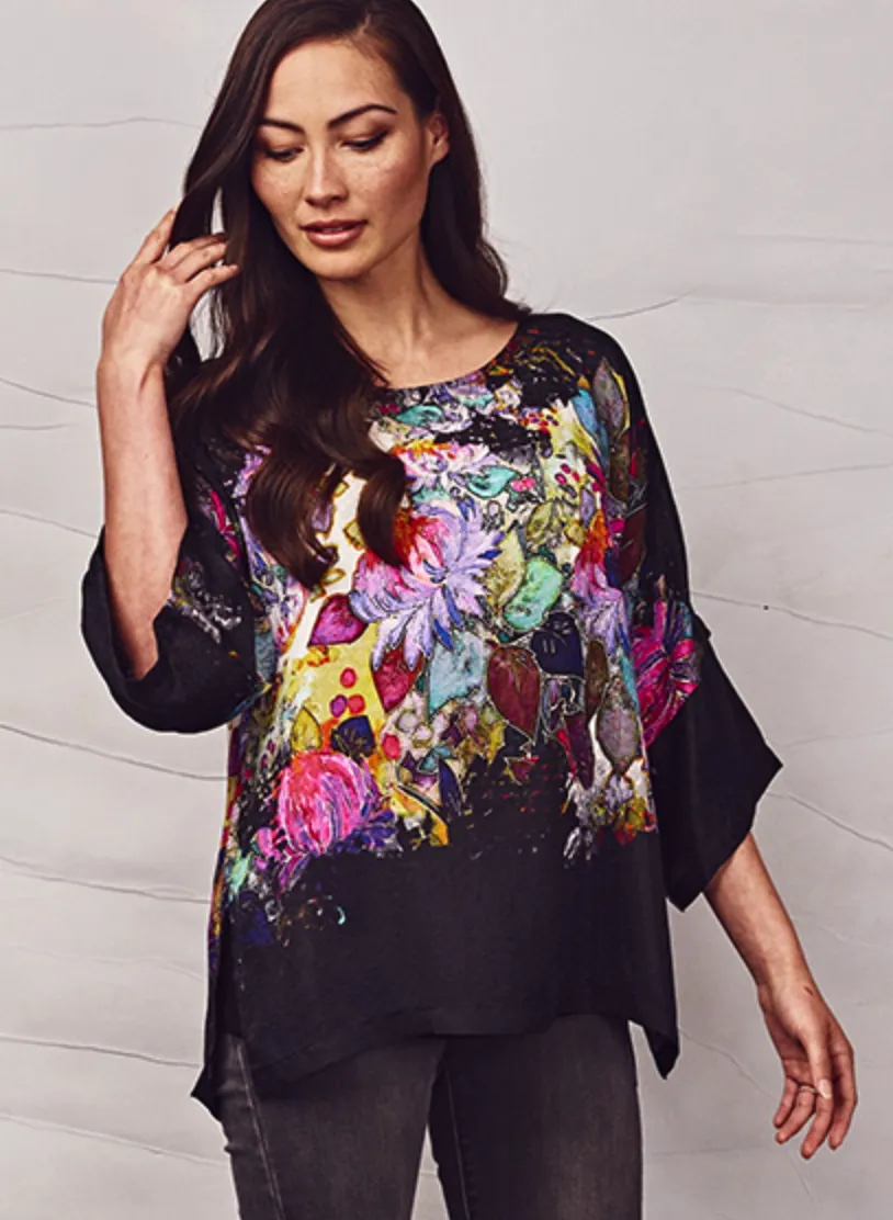 Dressori Kimono Sleeve Tunic Top