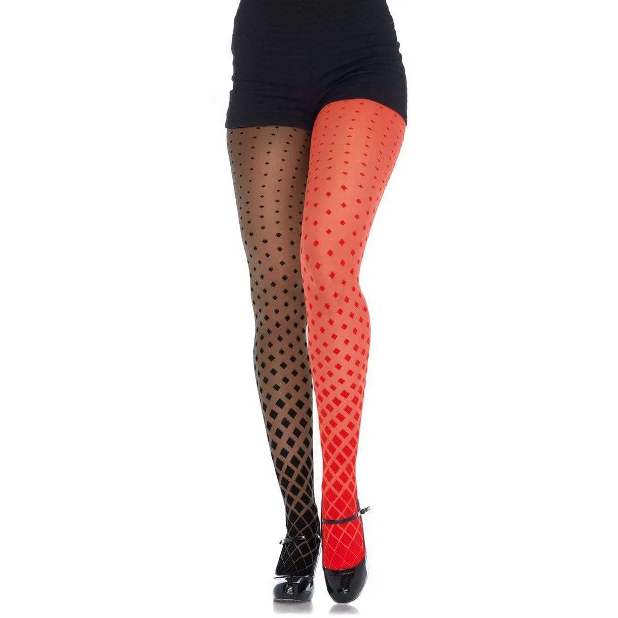 Dual Color Harlequin Tights - Leg Avenue