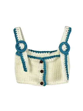 Ecru x Blue Knitted Camisole