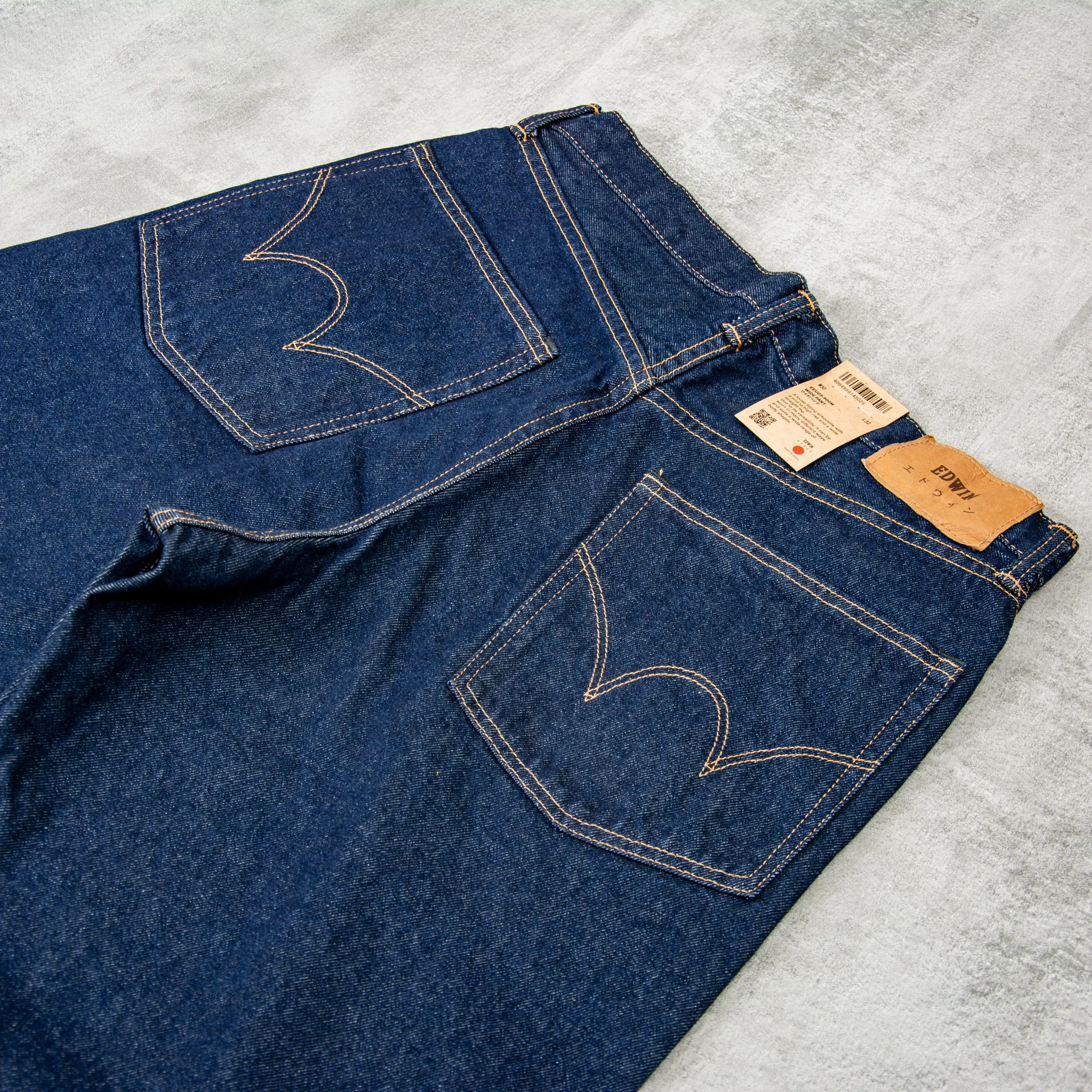 Edwin Wide Pant Jeans Kaihara Opened Denim - Blue Rinsed