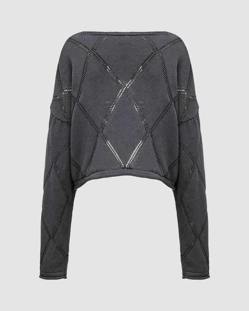 Eminence Shadow Cropped Sweater