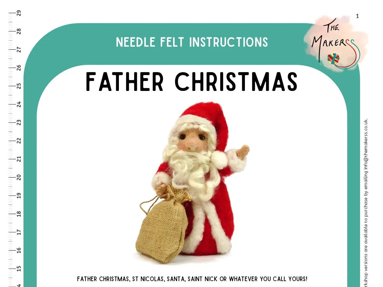 Father Christmas With Sack Instructions PDF