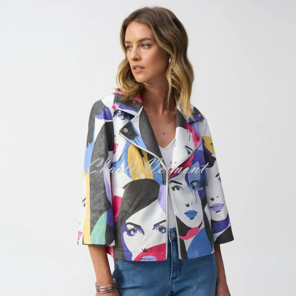 Frank Lyman Face Print Trapeze Jacket - Style 251909