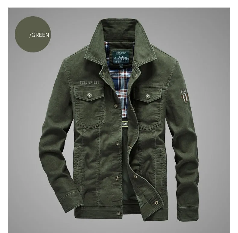 Funki Buys | Jackets | Men's Military Warm Zip Up Cotton Jacket