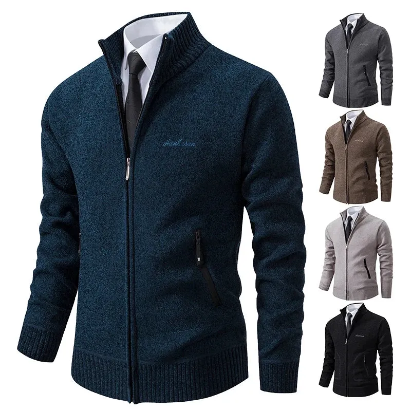 Funki Buys | Sweaters | Men's Casual Stand Up Collar Cardigans