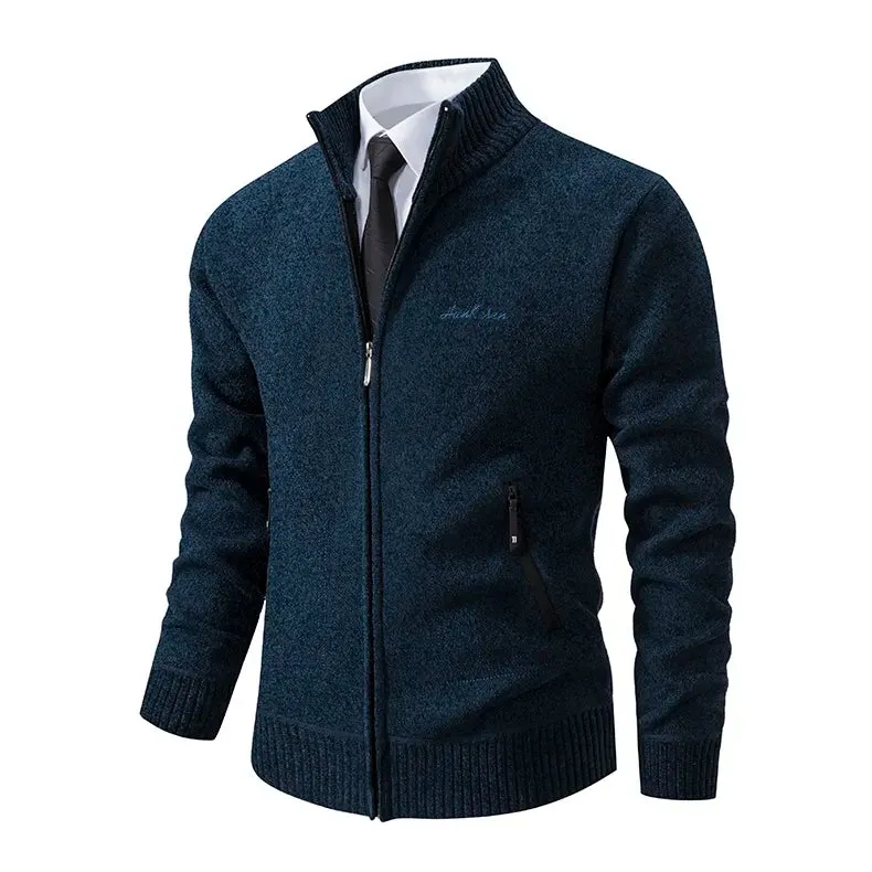 Funki Buys | Sweaters | Men's Casual Stand Up Collar Cardigans