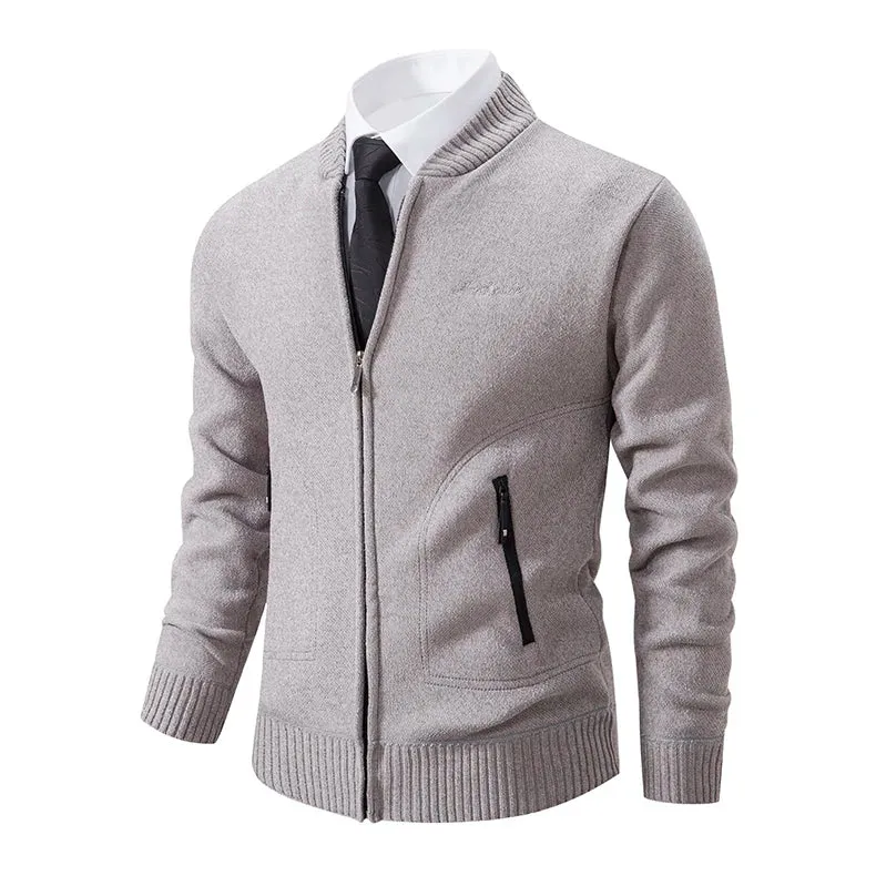 Funki Buys | Sweaters | Men's Casual Stand Up Collar Cardigans