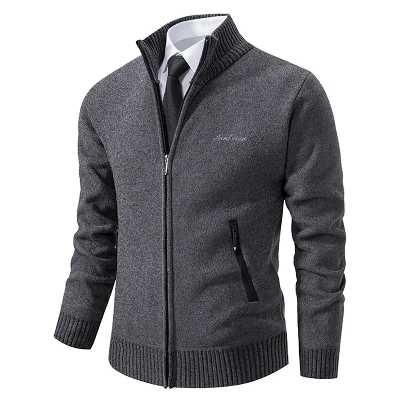 Funki Buys | Sweaters | Men's Casual Stand Up Collar Cardigans