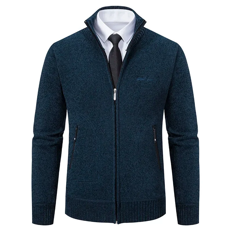 Funki Buys | Sweaters | Men's Casual Stand Up Collar Cardigans