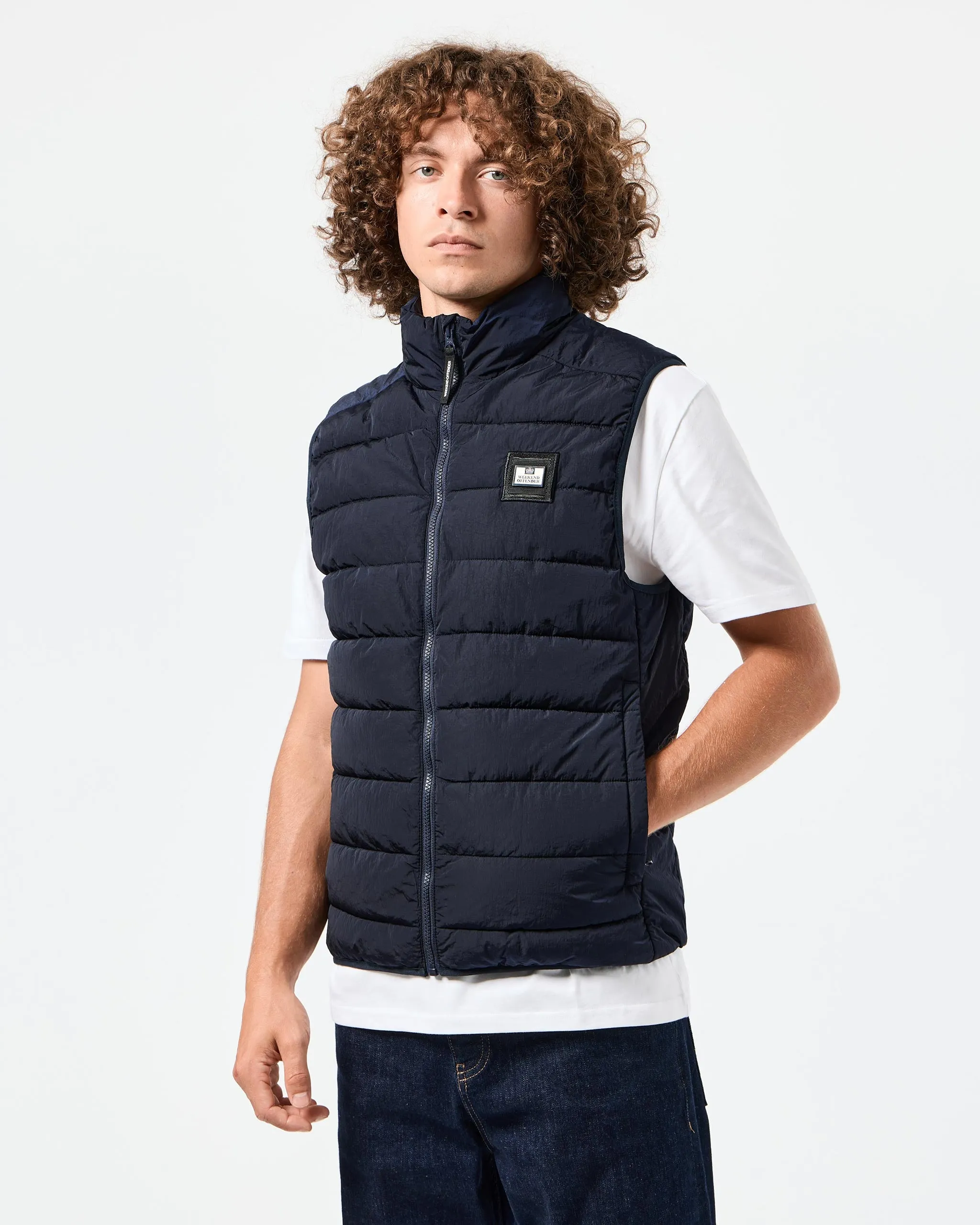 Gacha Padded Gilet Navy