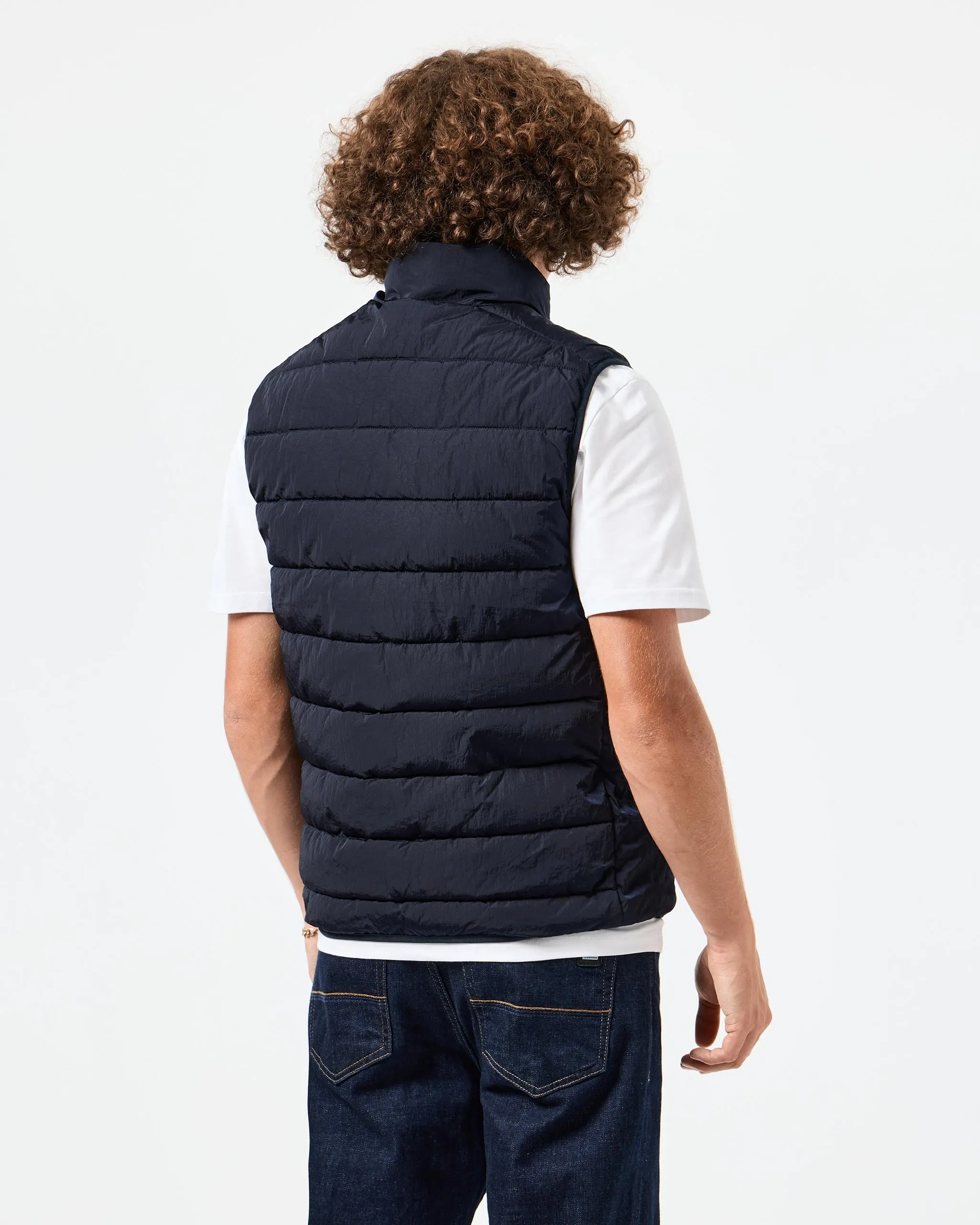 Gacha Padded Gilet Navy