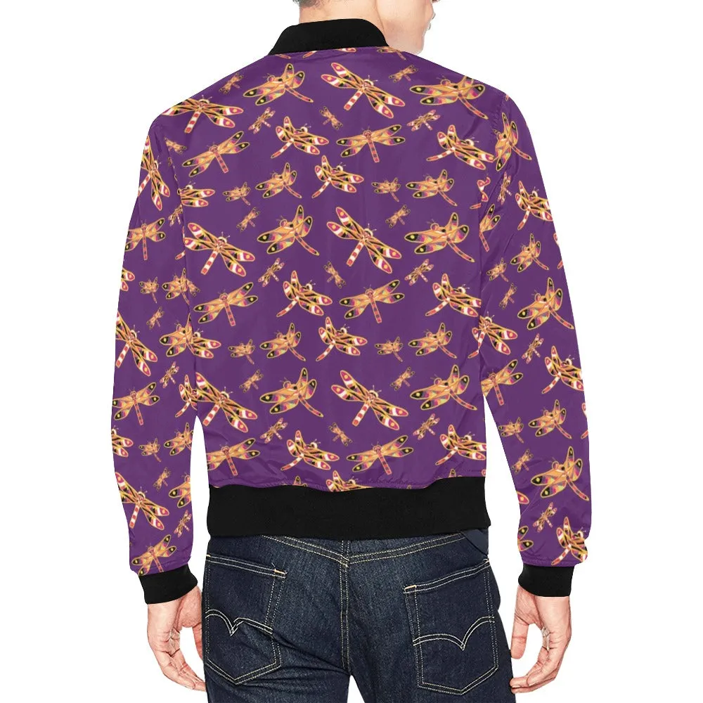 Gathering Yellow Purple Bomber Jacket for Men