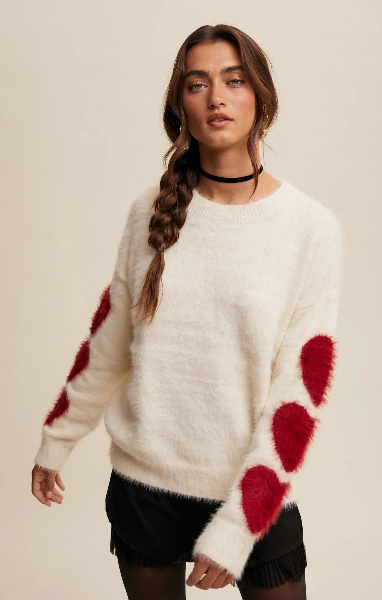 Give Love Fuzzy Sweater