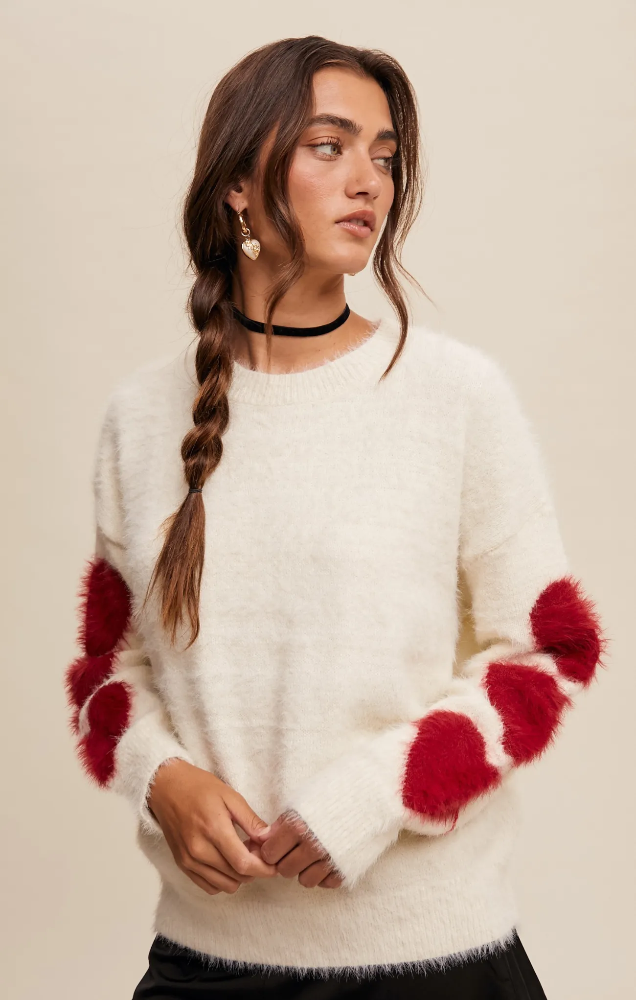 Give Love Fuzzy Sweater