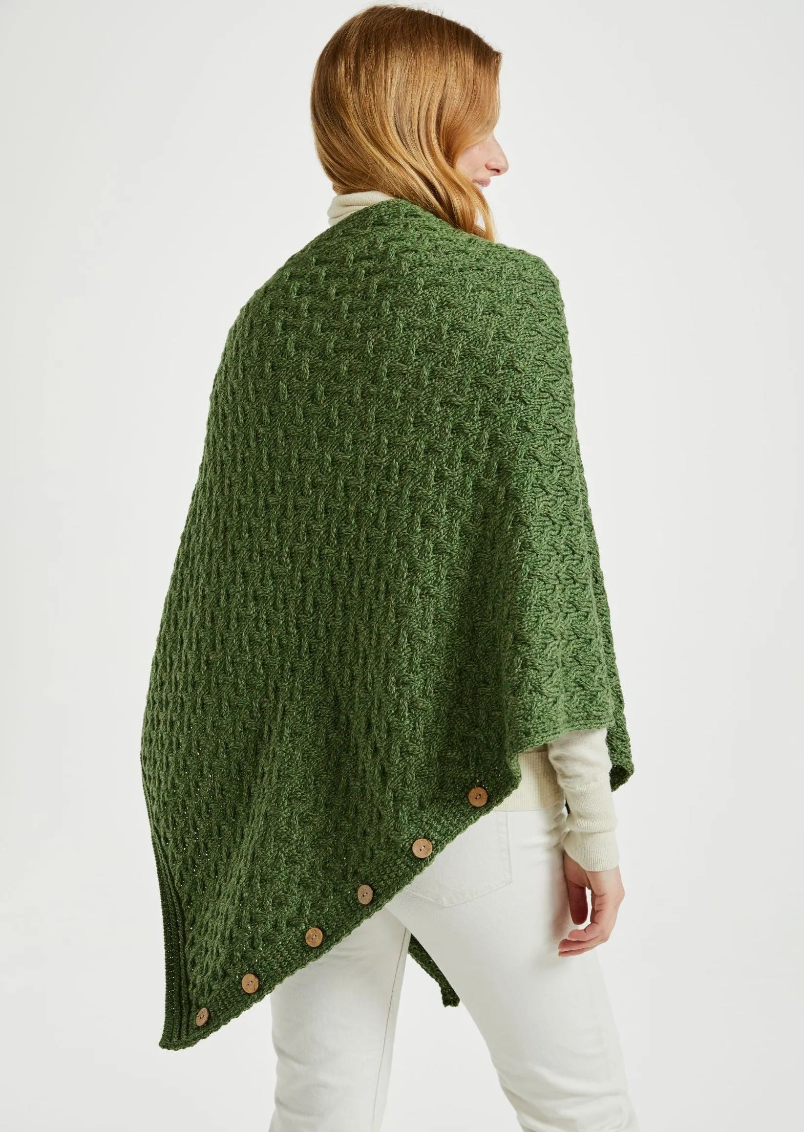 Glenbeigh Aran Cape | Green