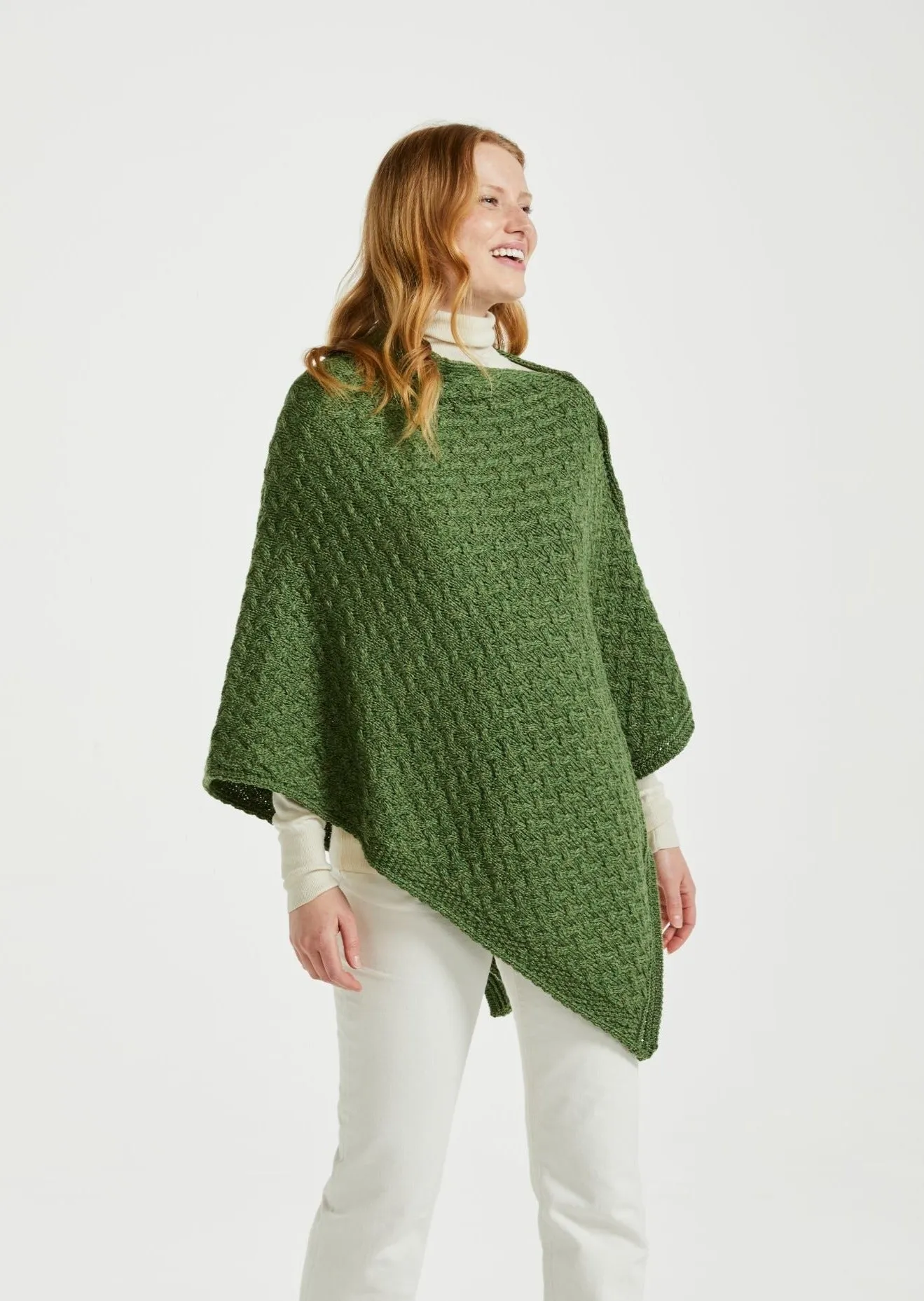 Glenbeigh Aran Cape | Green