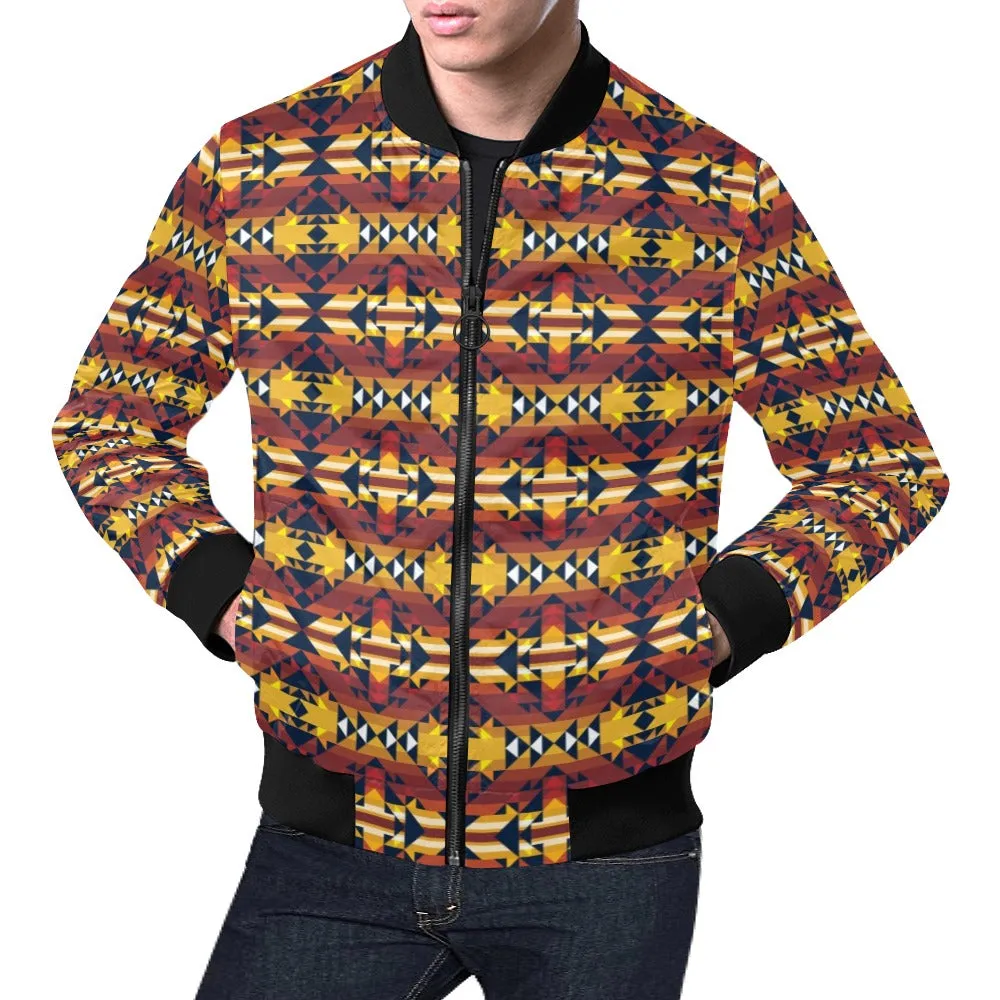 Golden Clouds Bomber Jacket for Men