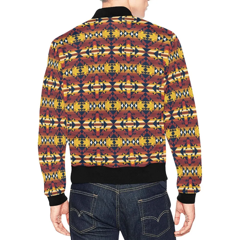 Golden Clouds Bomber Jacket for Men