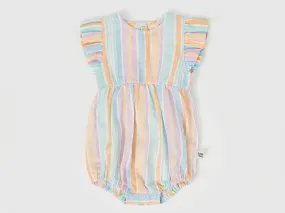 GOLDIE & ACE LANI LINEN ROMPER PASTEL STRIPE