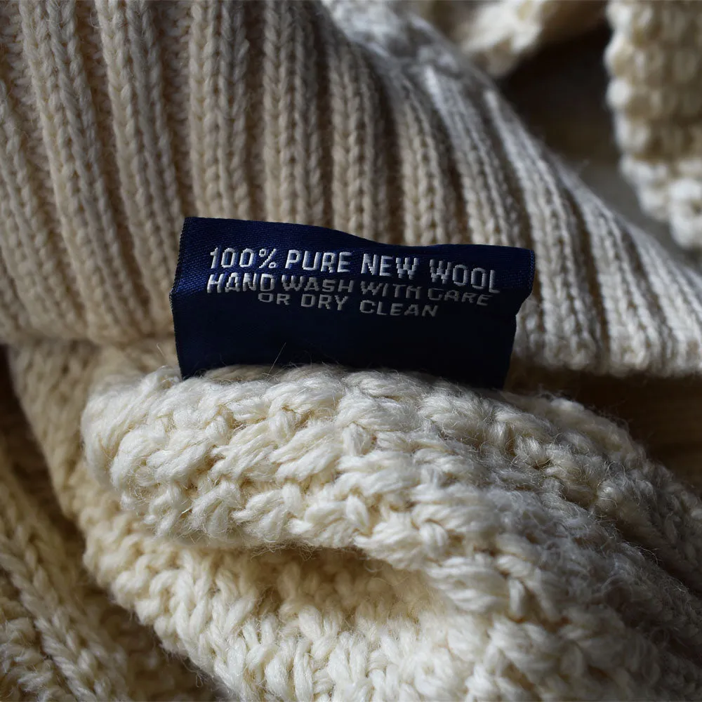 Guernsey WOOLLENS ハンドニット ウールセーター　アイルランド製　230123