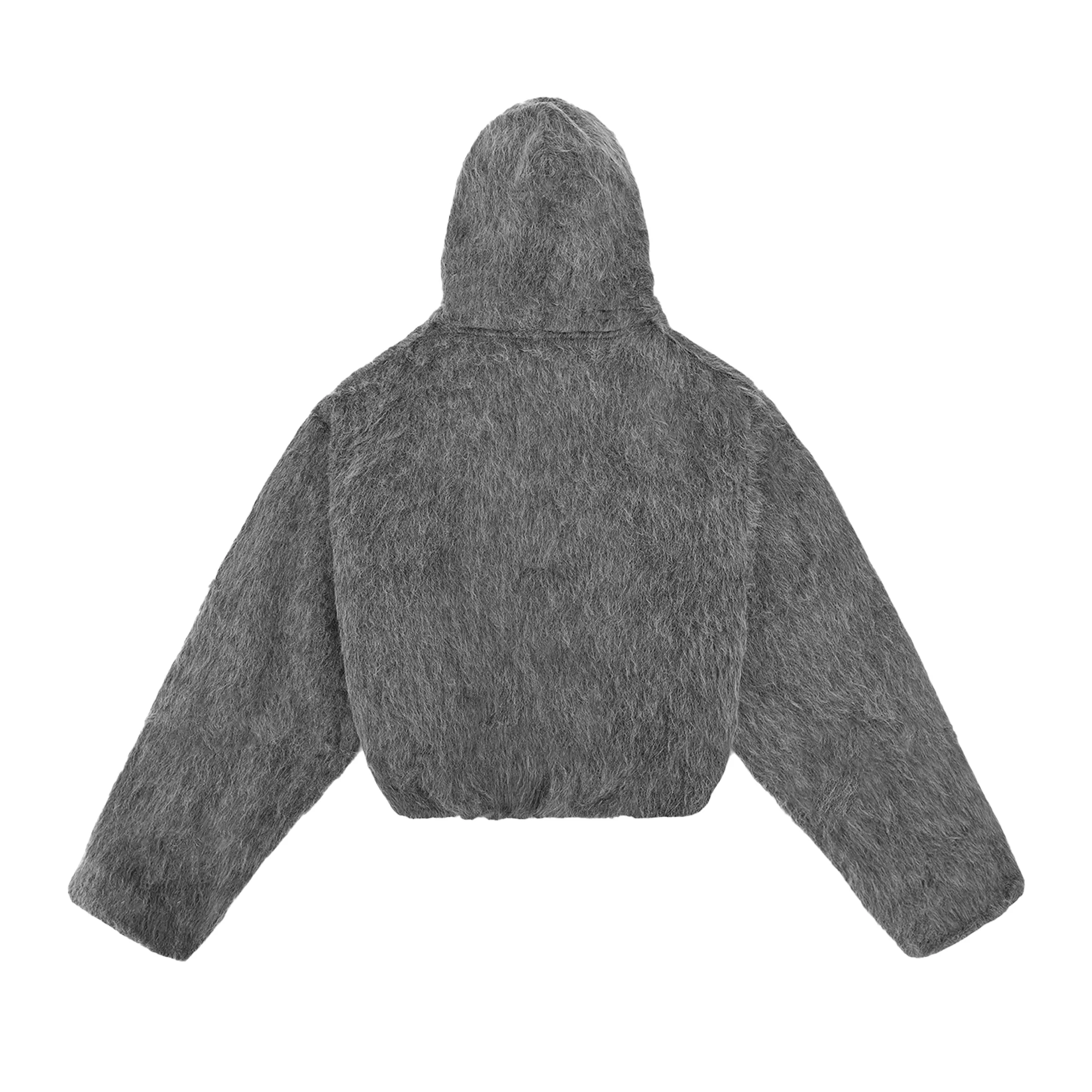 Heliot Emil Pantheon Alpaca Hoodie Black/Grey