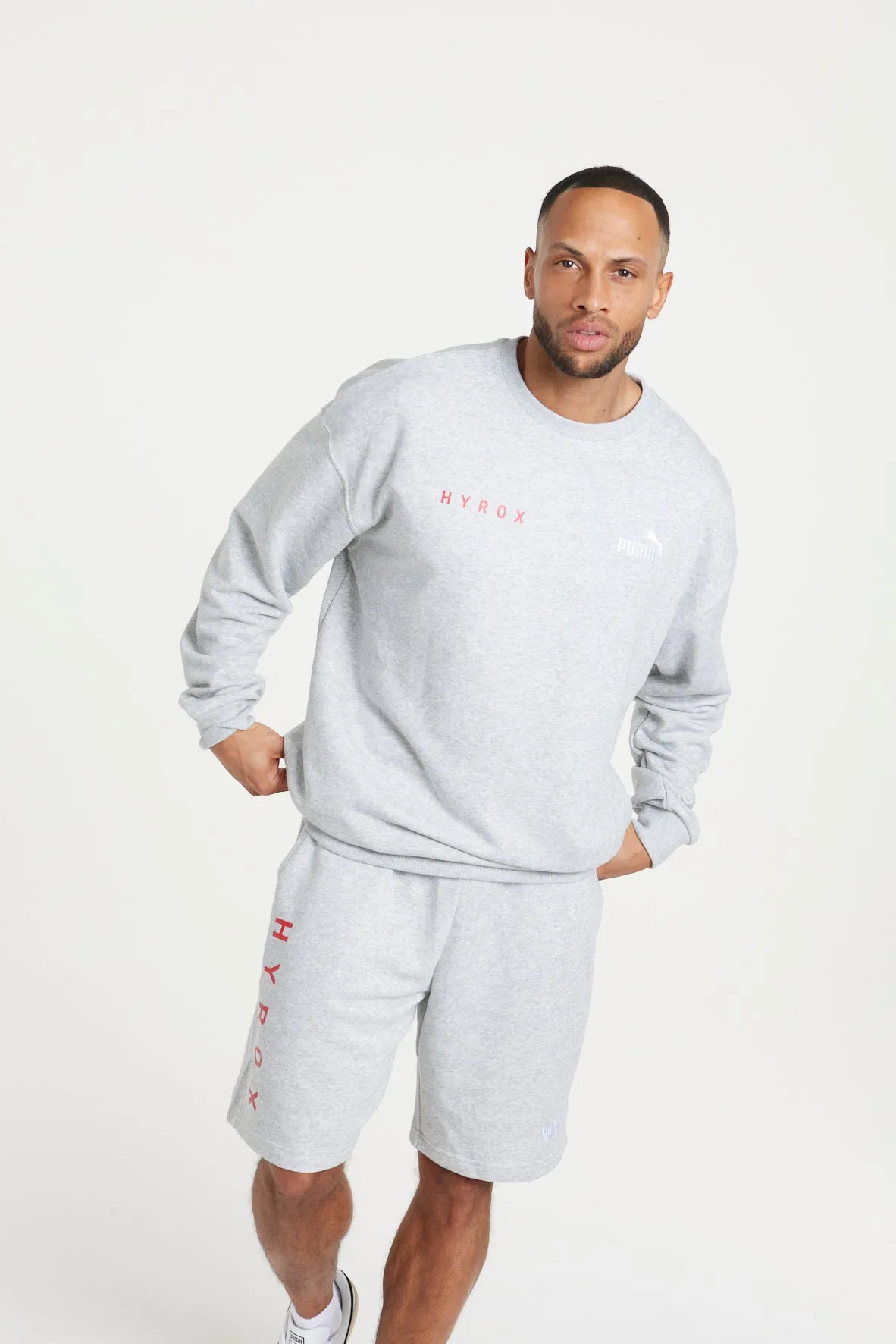 HYROX|PUMA Relaxed Sweater M - Gray