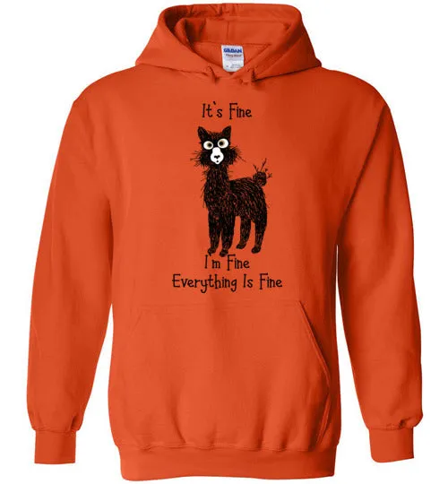 I'm Fine Alpaca Gildan Heavy Blend Hoodie