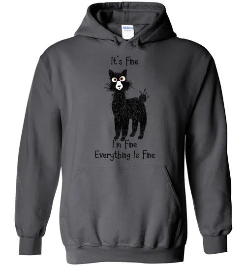 I'm Fine Alpaca Gildan Heavy Blend Hoodie