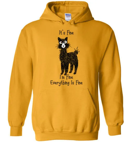 I'm Fine Alpaca Gildan Heavy Blend Hoodie