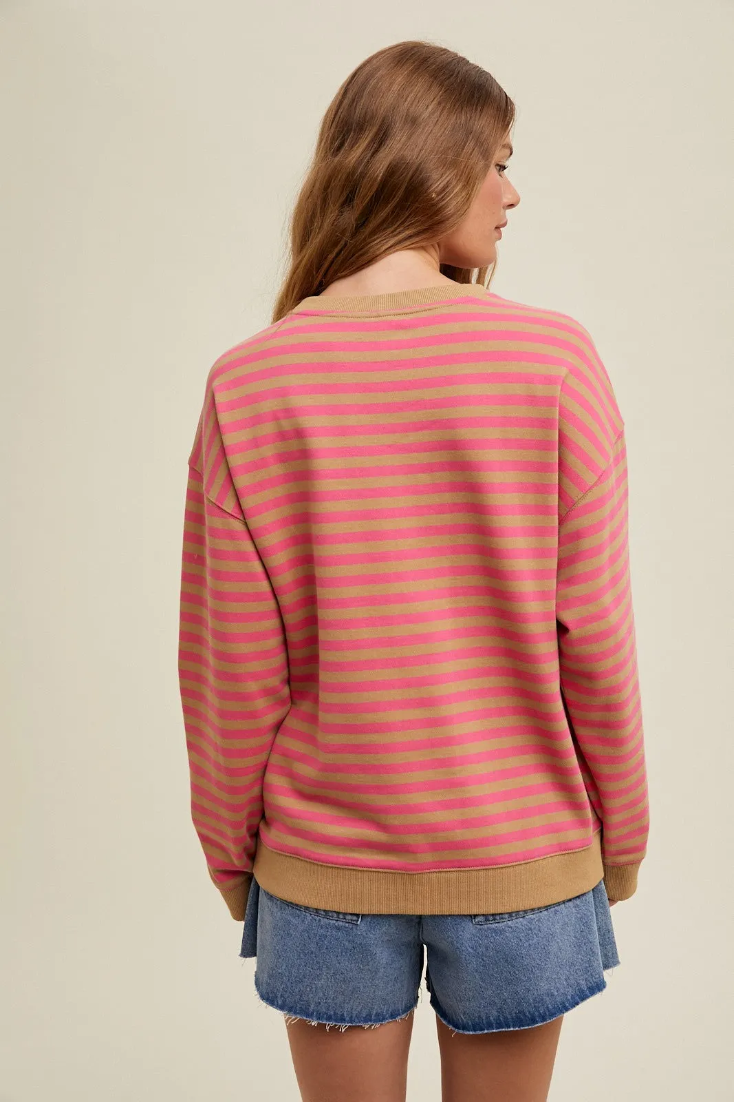 Ivy Striped Crewneck