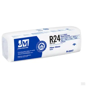 Johns Manville Fiberglass Insulation R-24 14.75" x 47" x 5.5"; 38.52 sq.ft