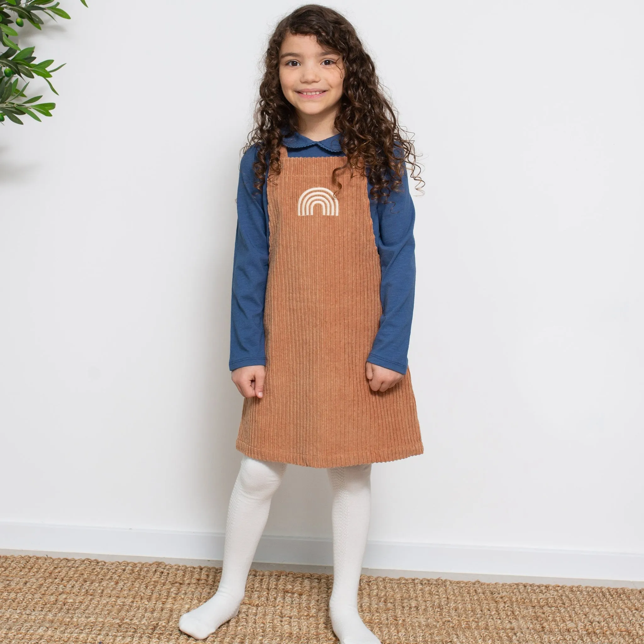 Jumbo cord pinafore