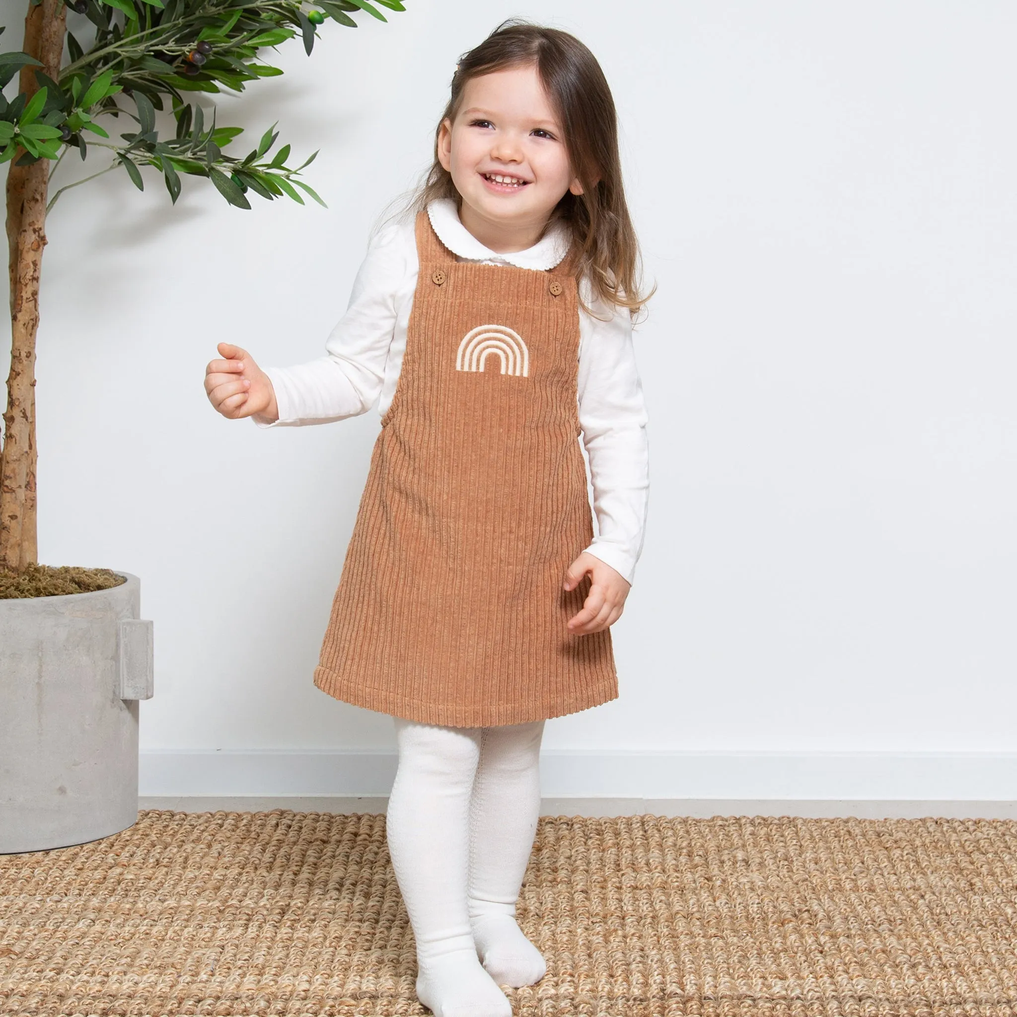 Jumbo cord pinafore