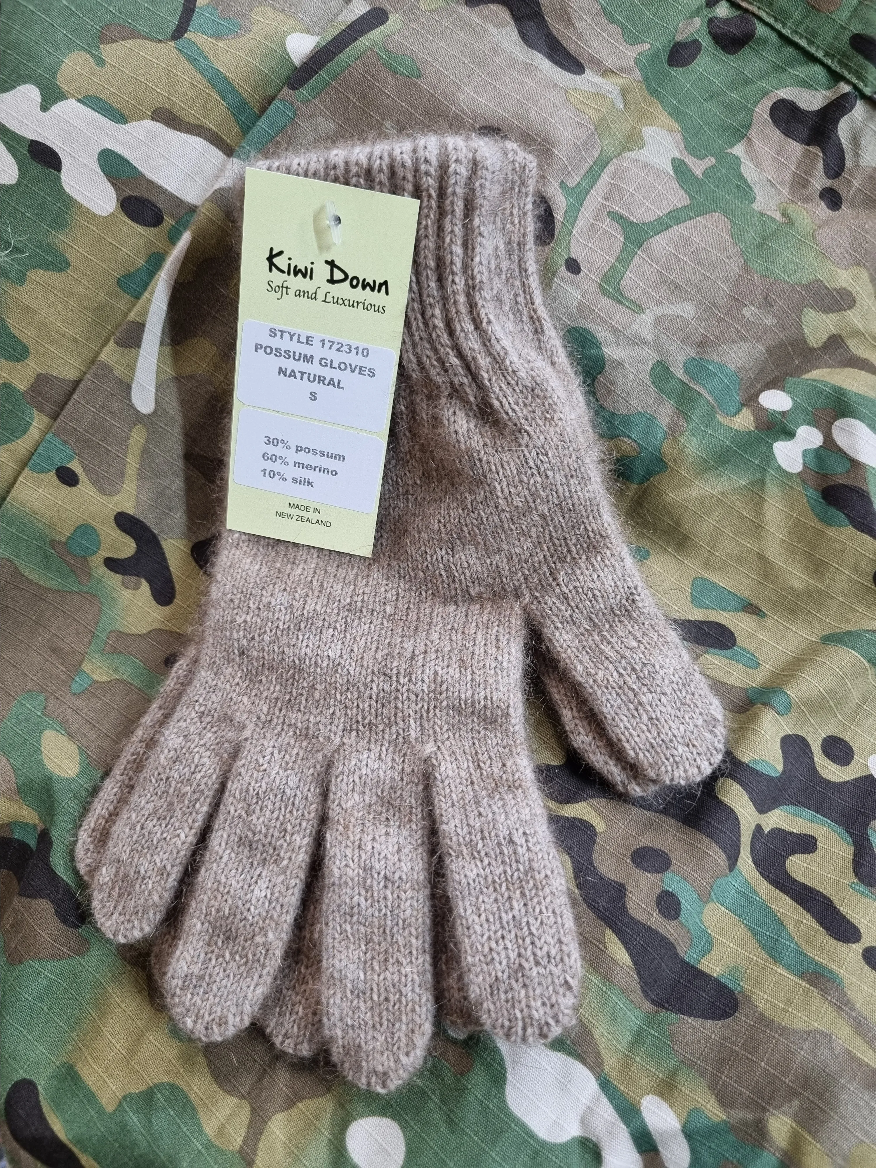 Kiwi Down Possum Merino & Silk Gloves