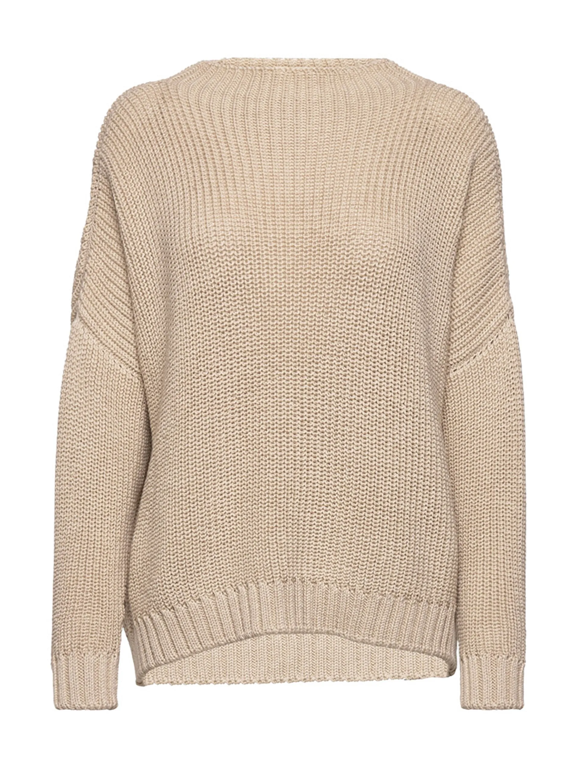 Laumės beige merino wool sweater