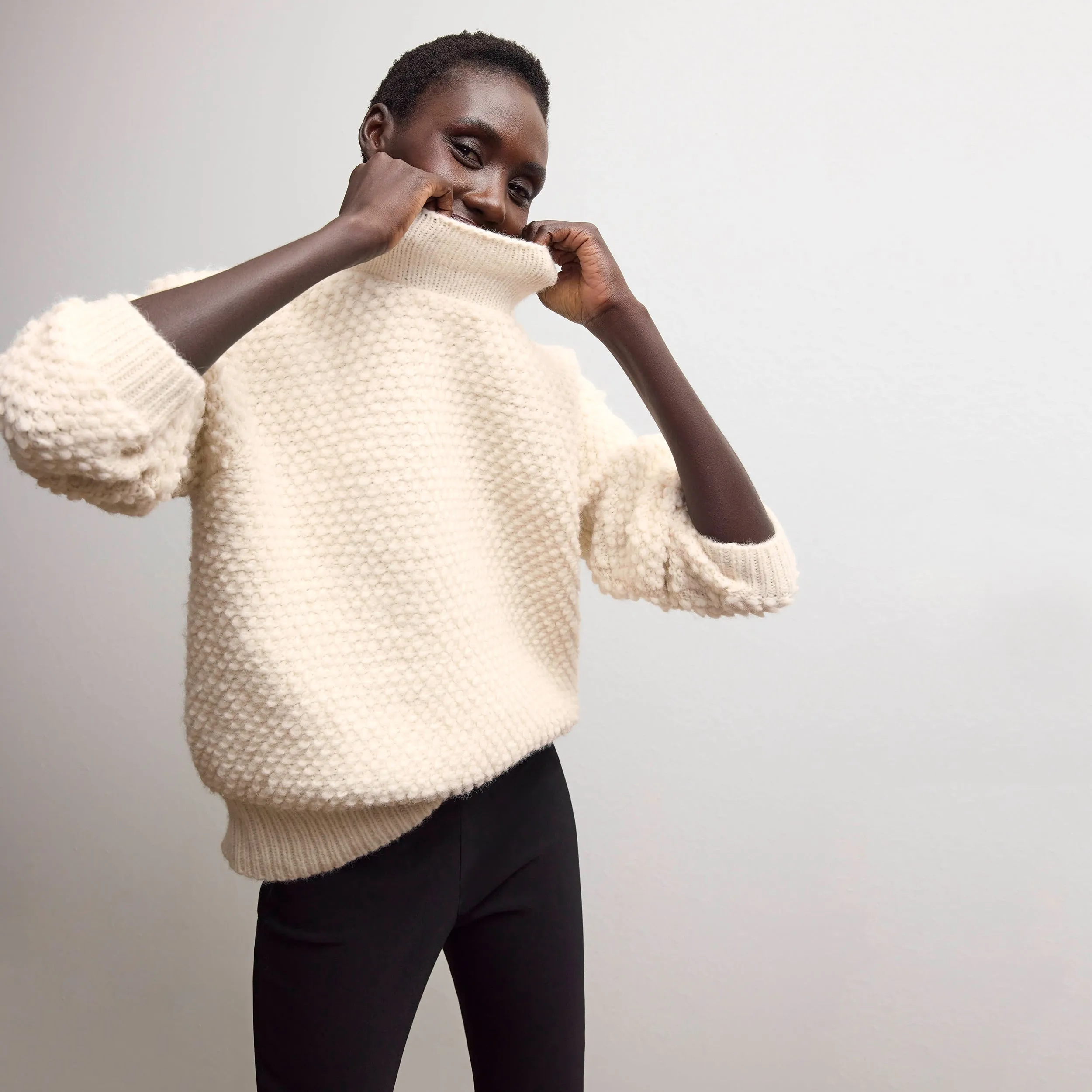 Lea Sweater - Loop Knit :: Snow