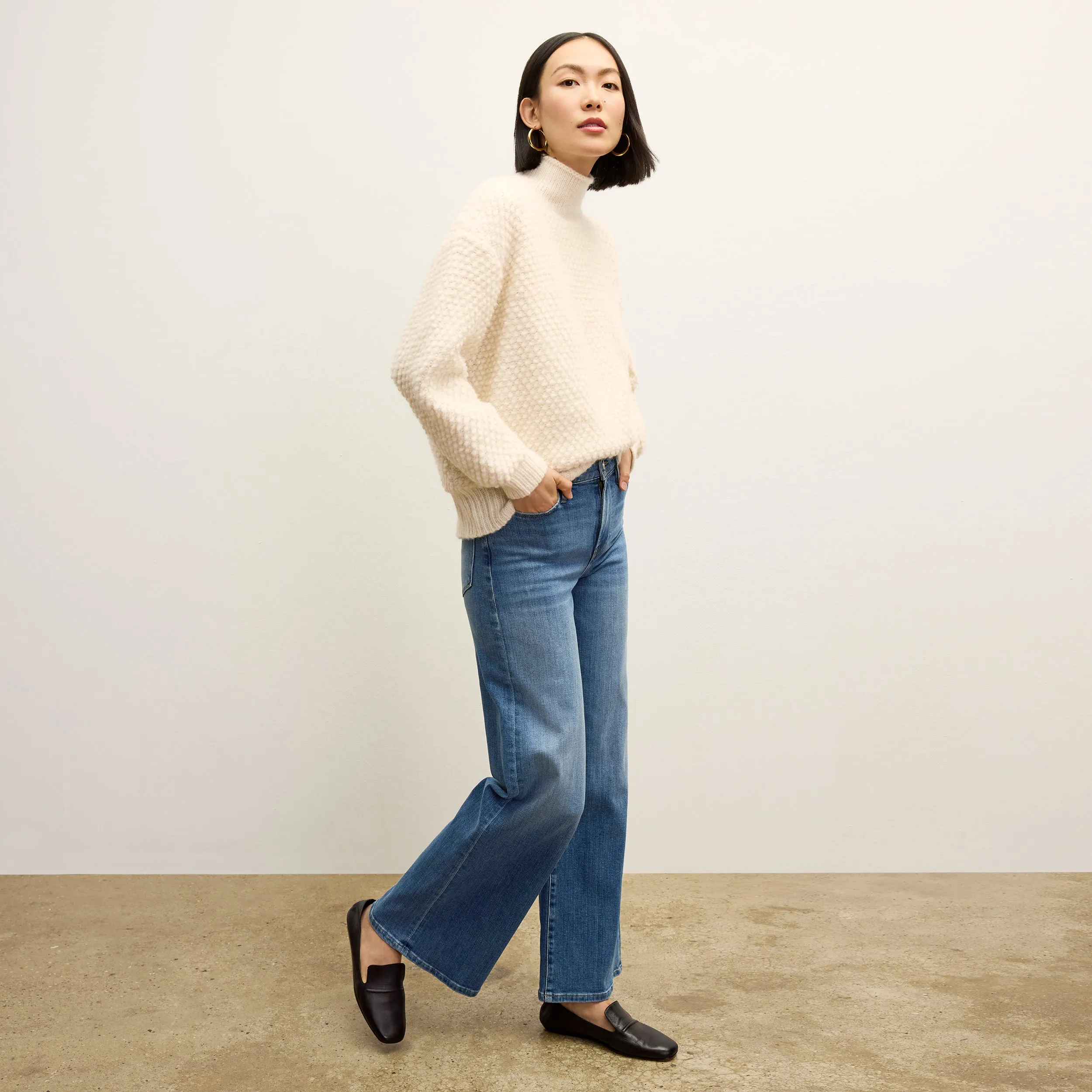 Lea Sweater - Loop Knit :: Snow