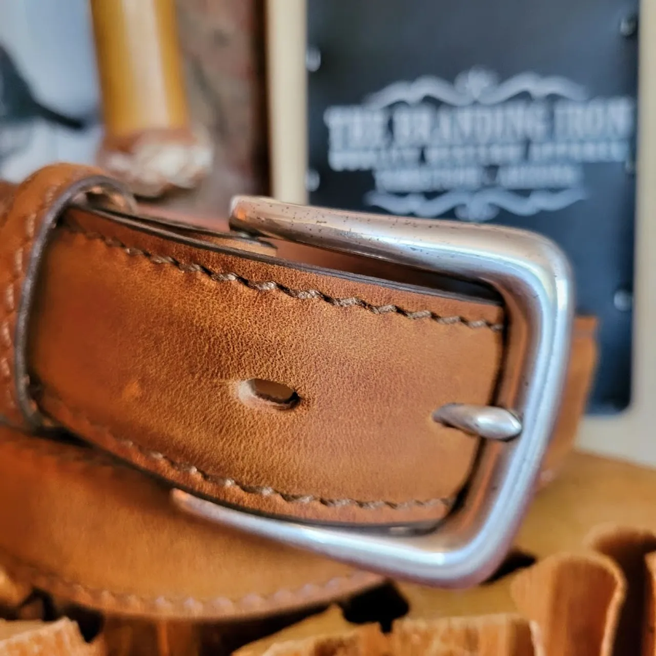 Leather Belt, the "Work Sport BLT" by Justin 247BD Made in the USA