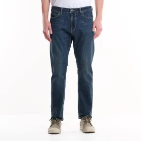 LEE MENS RAMONE SLIM NARROW DENIM PANTS IN MID VINTAGE WORN