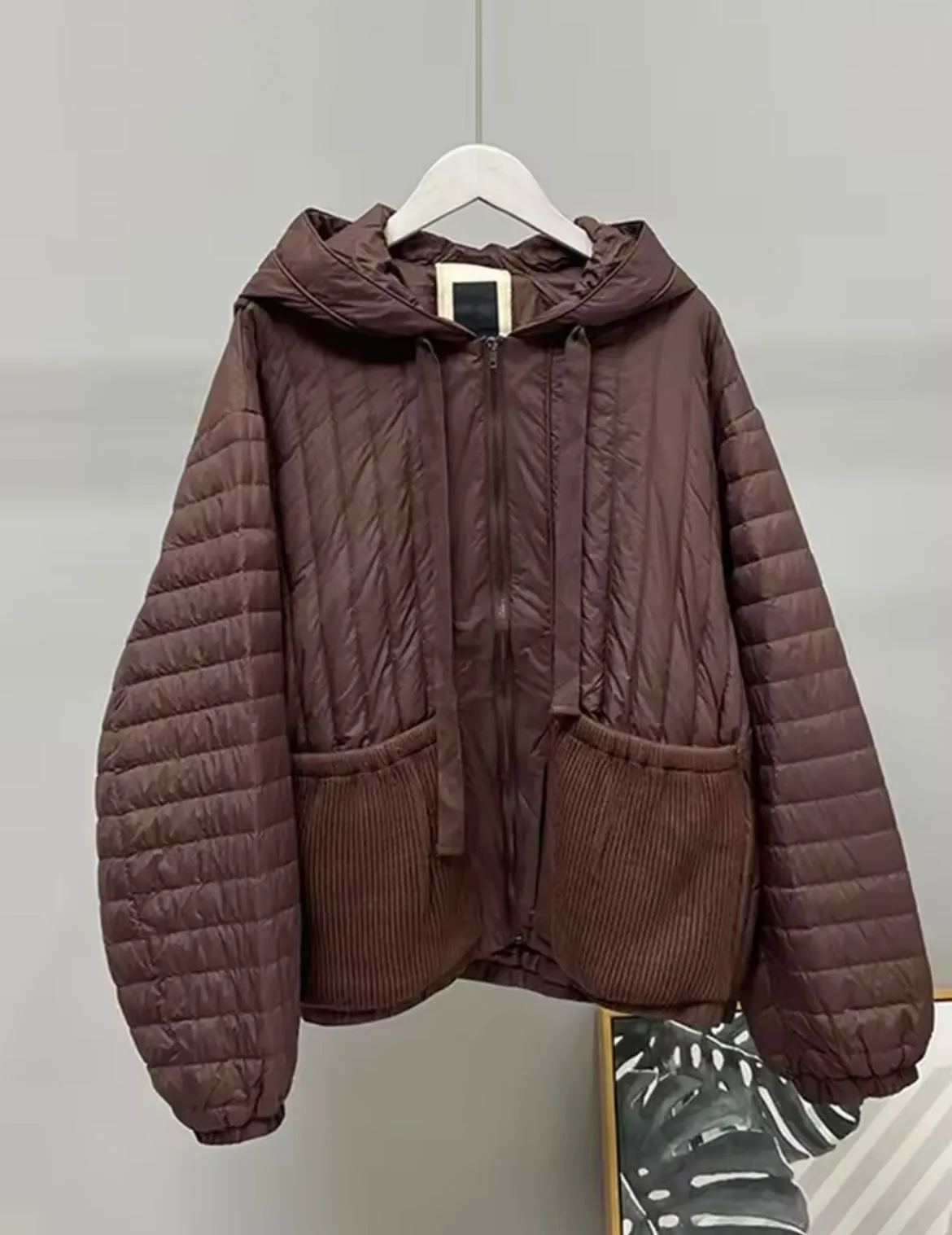 Lightweight Autumn Hooded Duck Down Jacket for Women