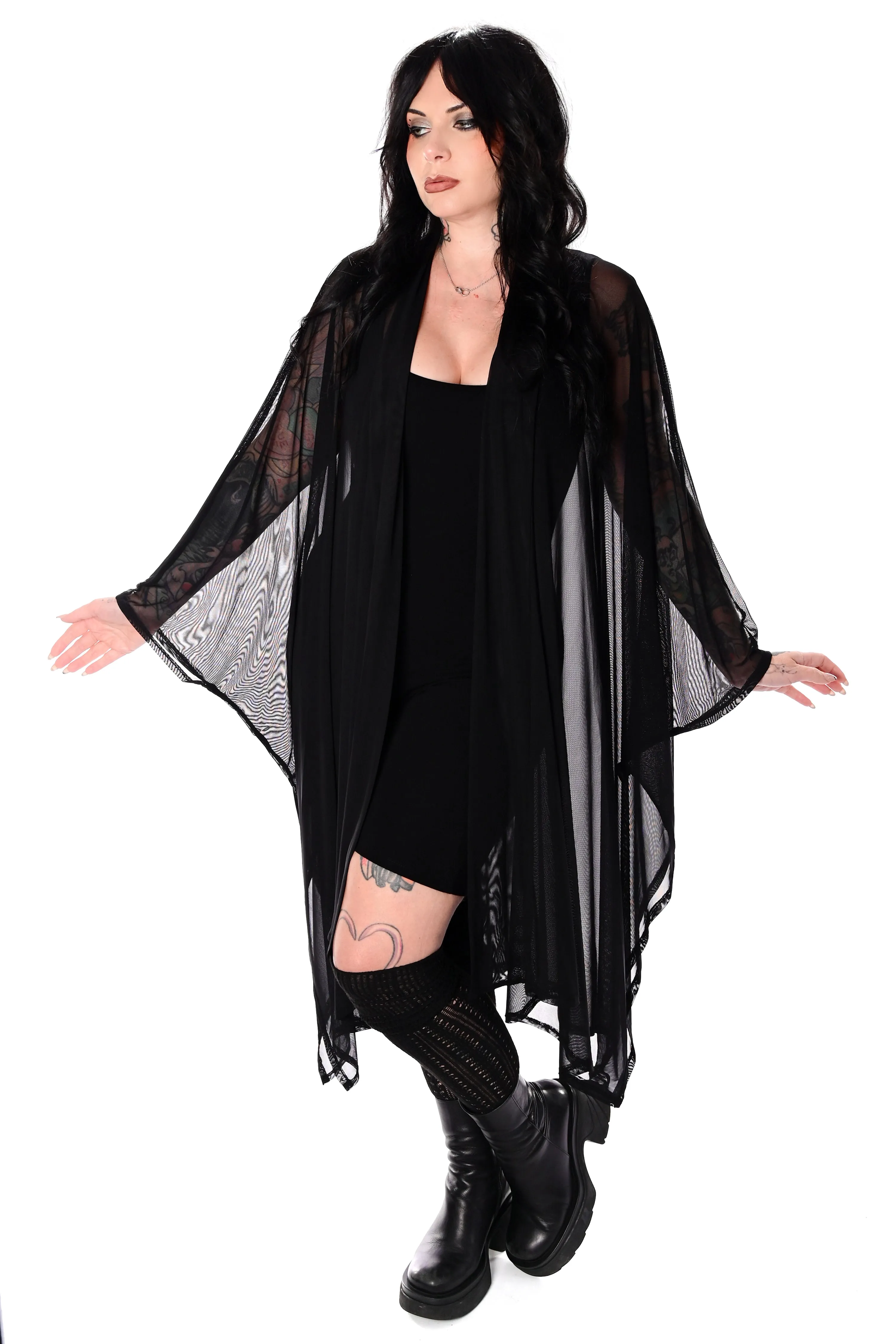 Lilith Mesh Oversized Cloak