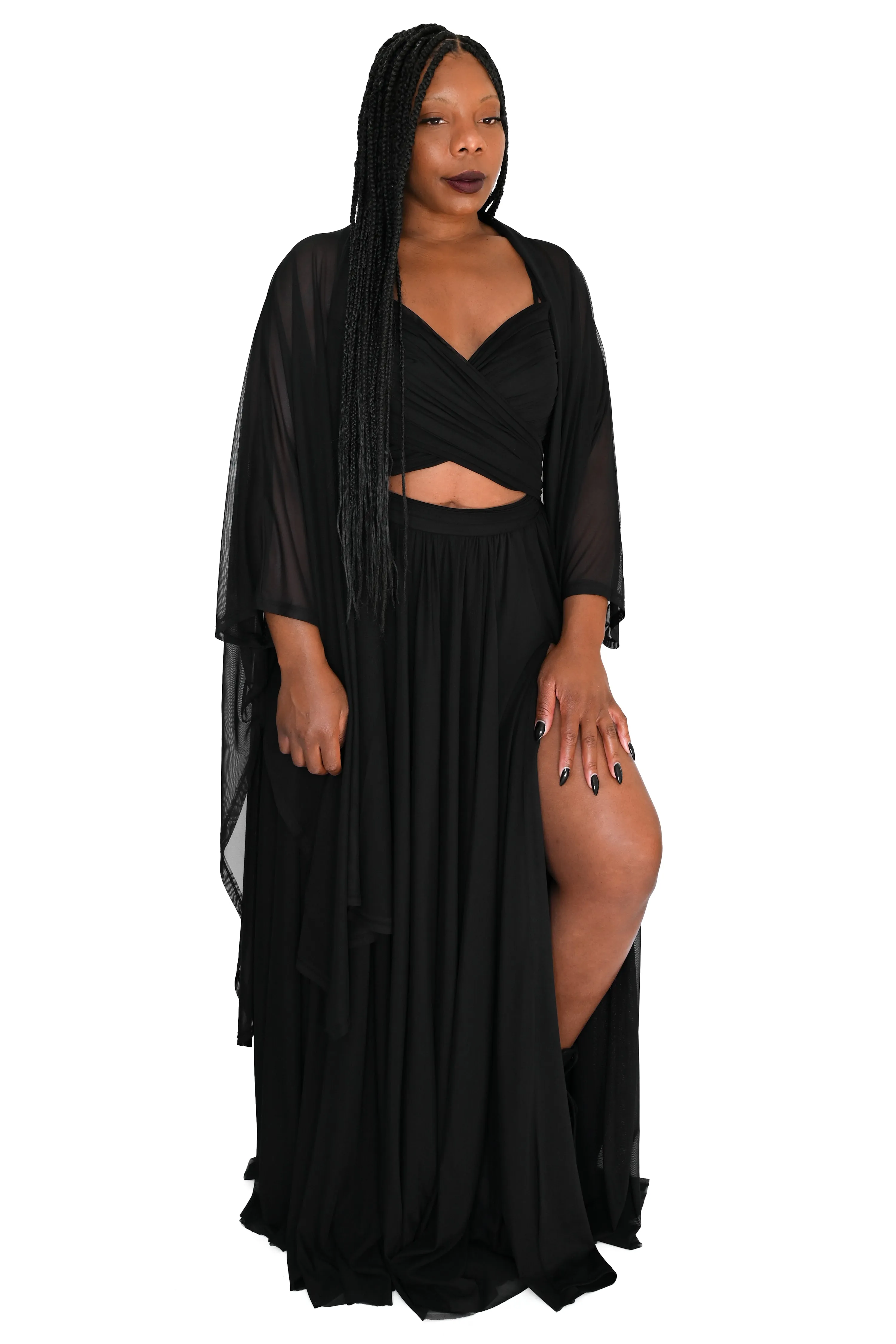 Lilith Mesh Oversized Cloak