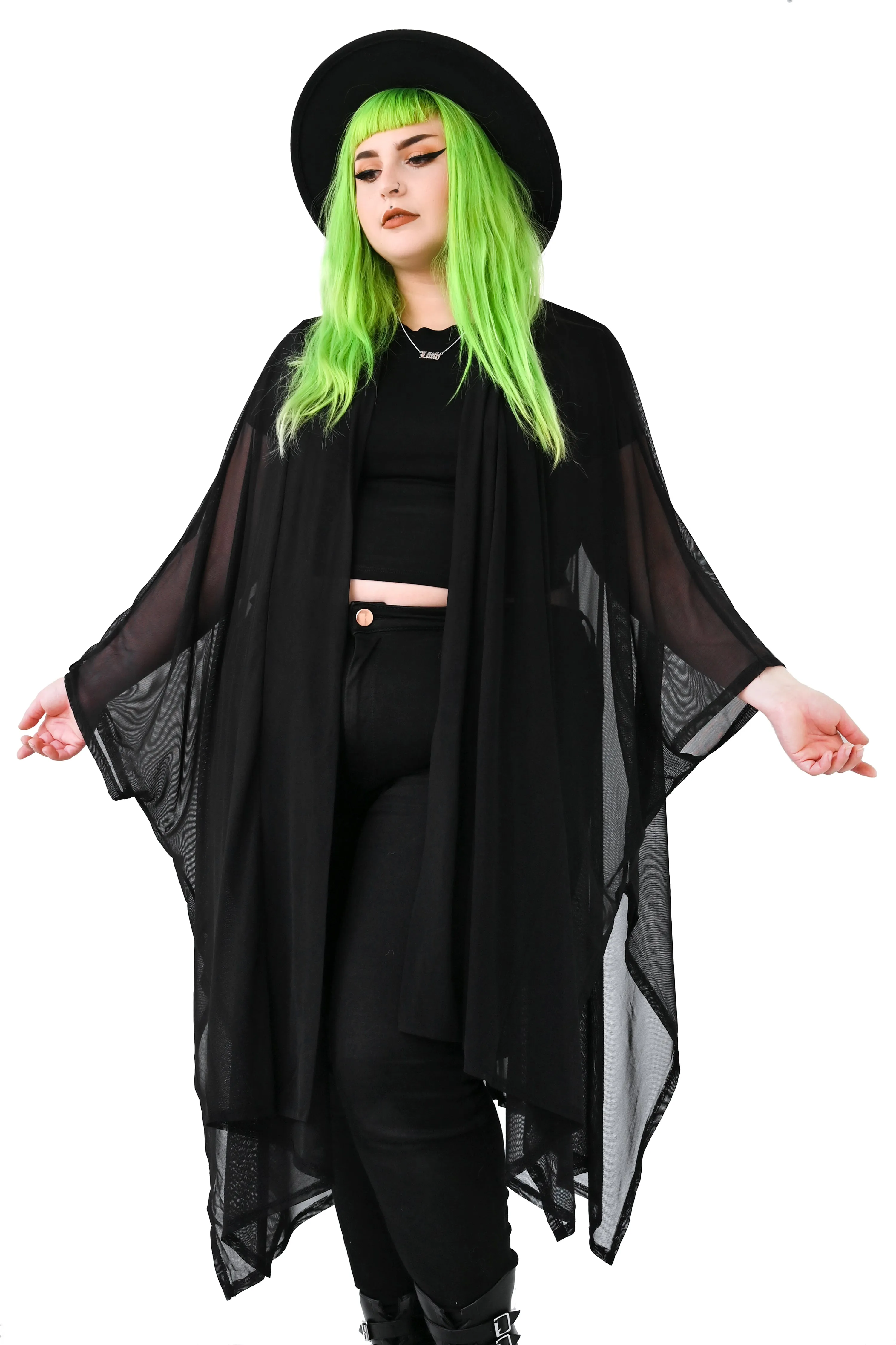 Lilith Mesh Oversized Cloak