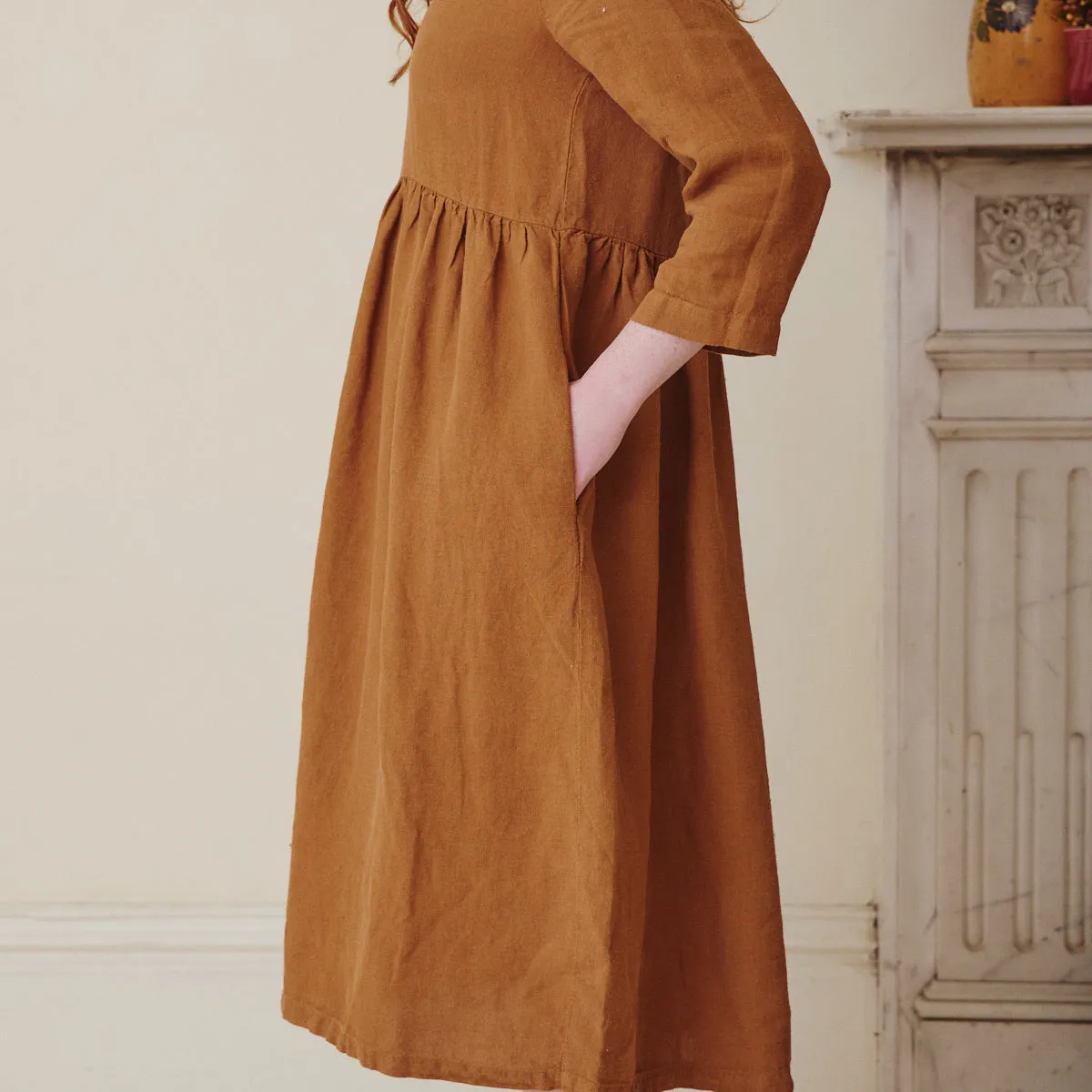 Linen Smock Dress - Sienna