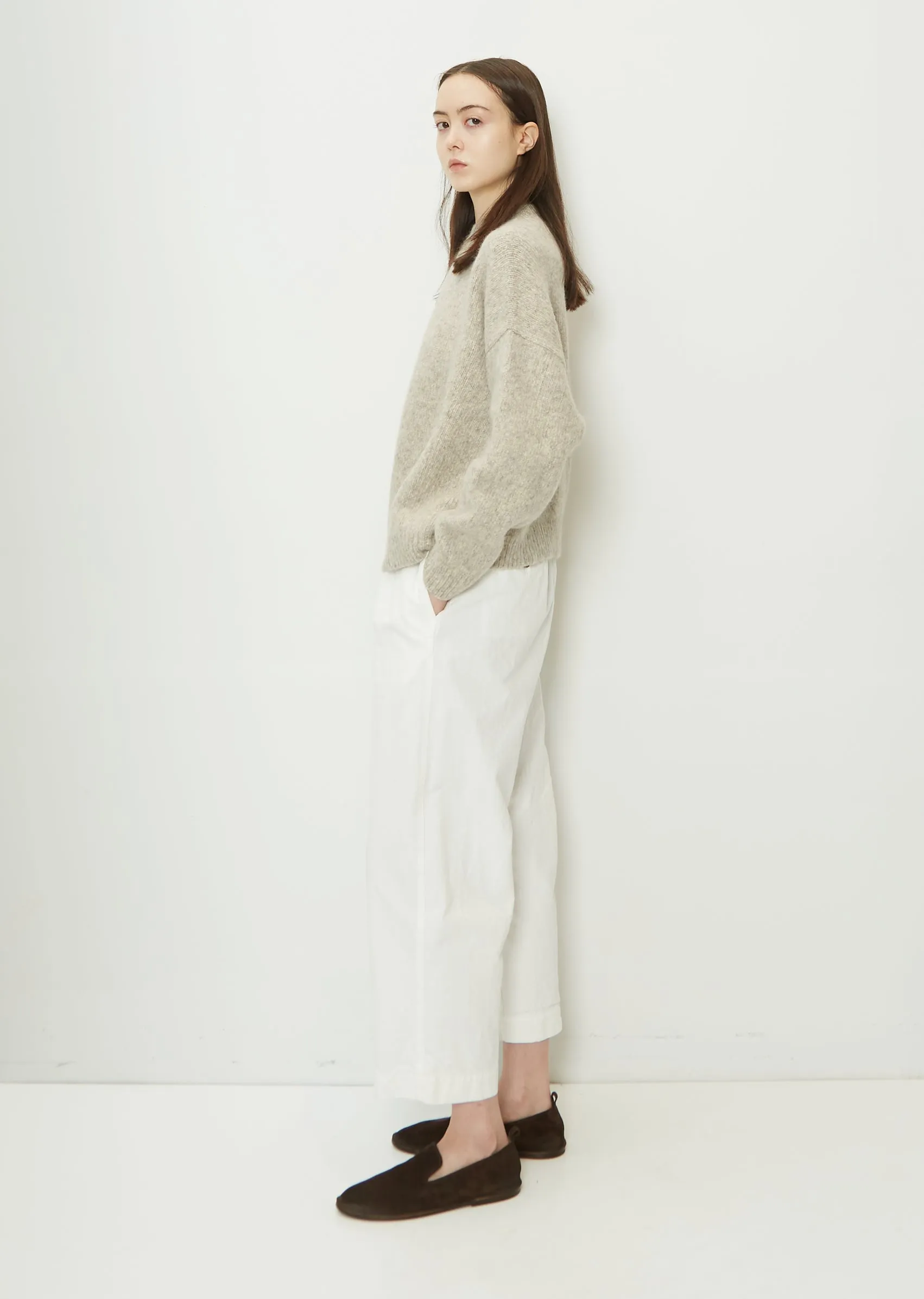 Loft Stretch Alpaca Wool Crewneck