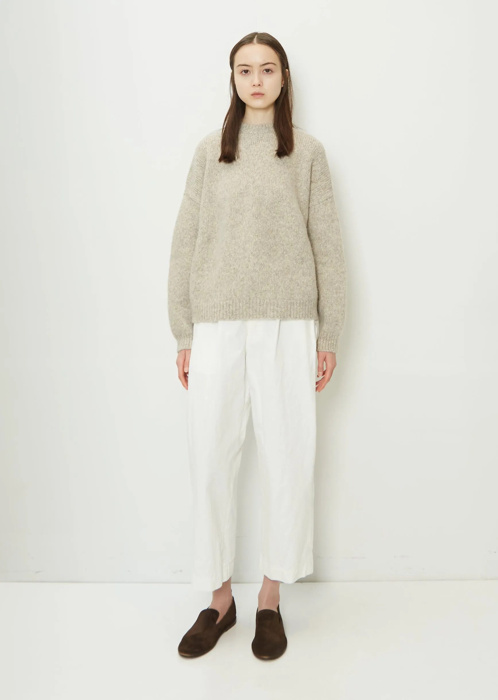 Loft Stretch Alpaca Wool Crewneck