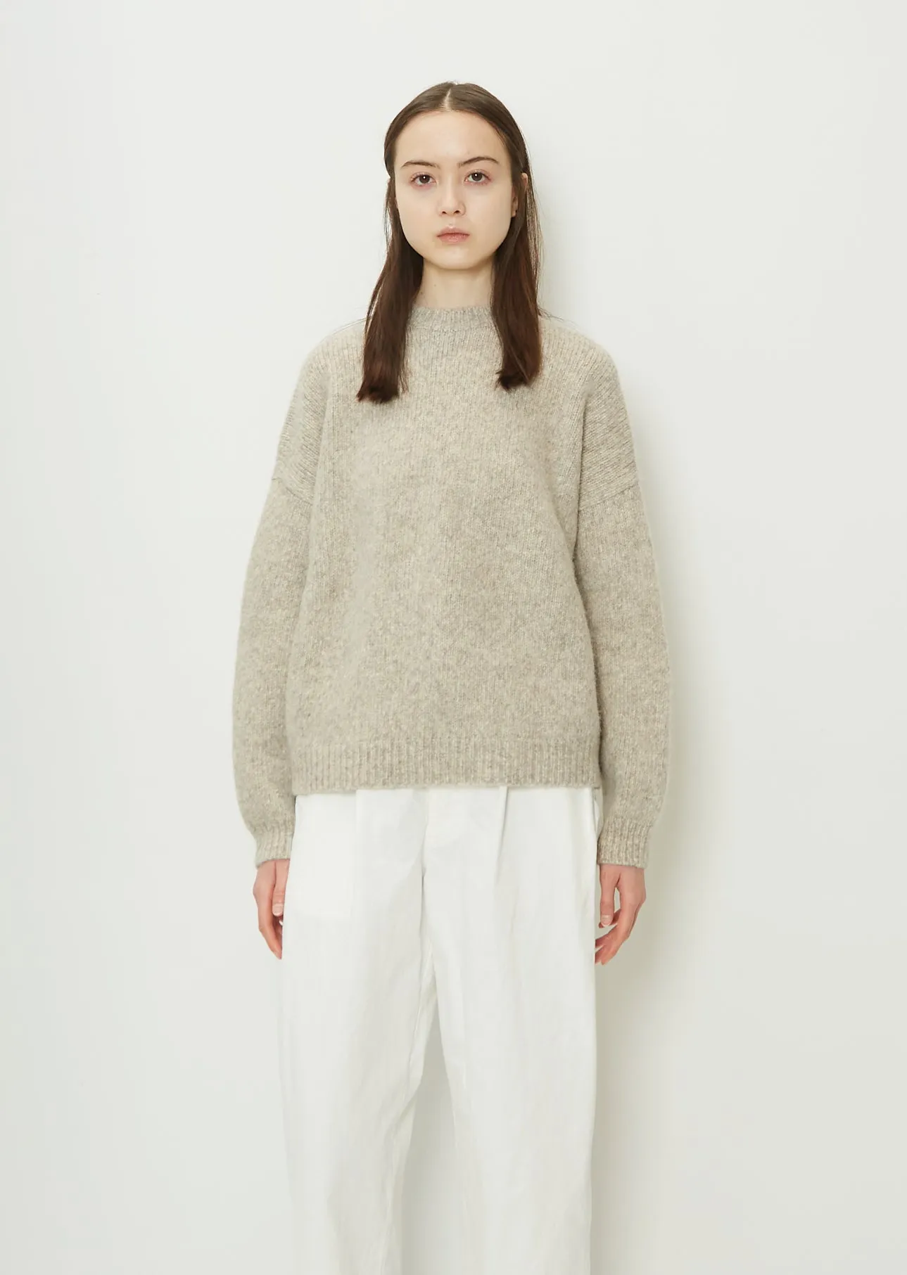 Loft Stretch Alpaca Wool Crewneck