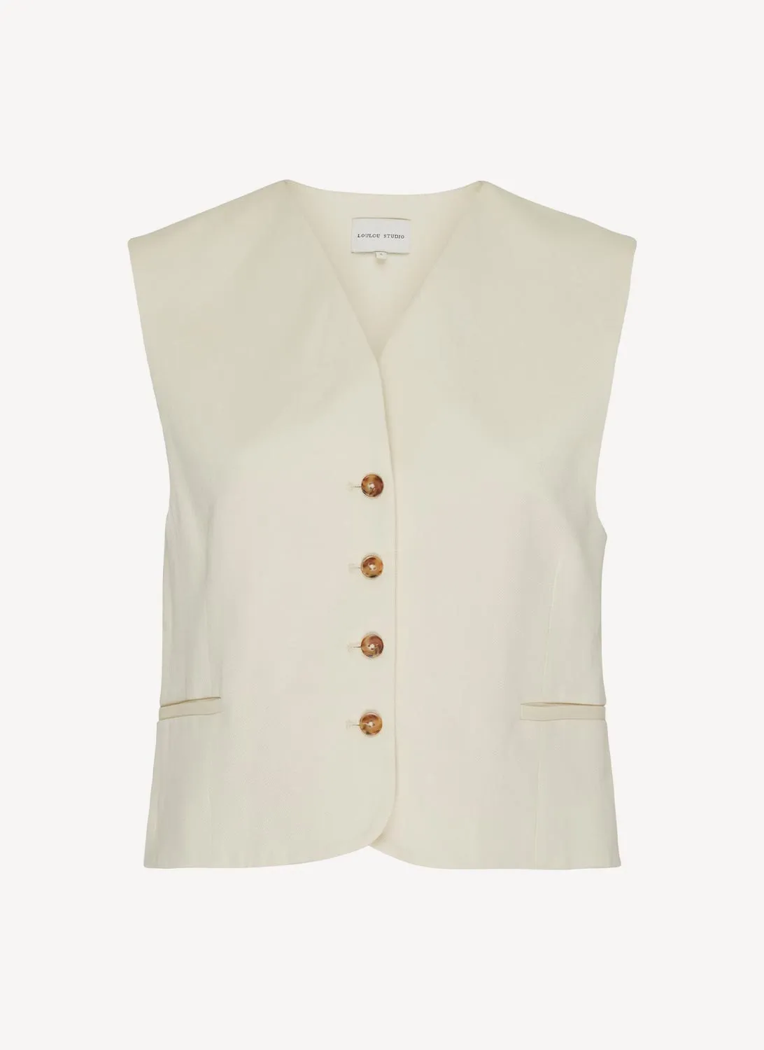 Loulou Studio - Gilet - White - Femme