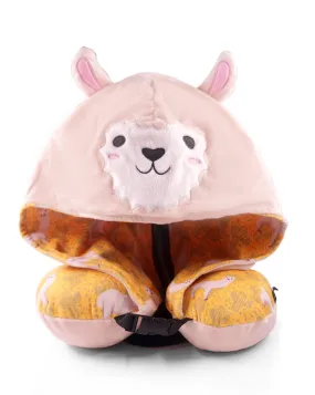 <A 000a002c>"Peru Alpaca" Memory Foam Travel Hoodie Pillow