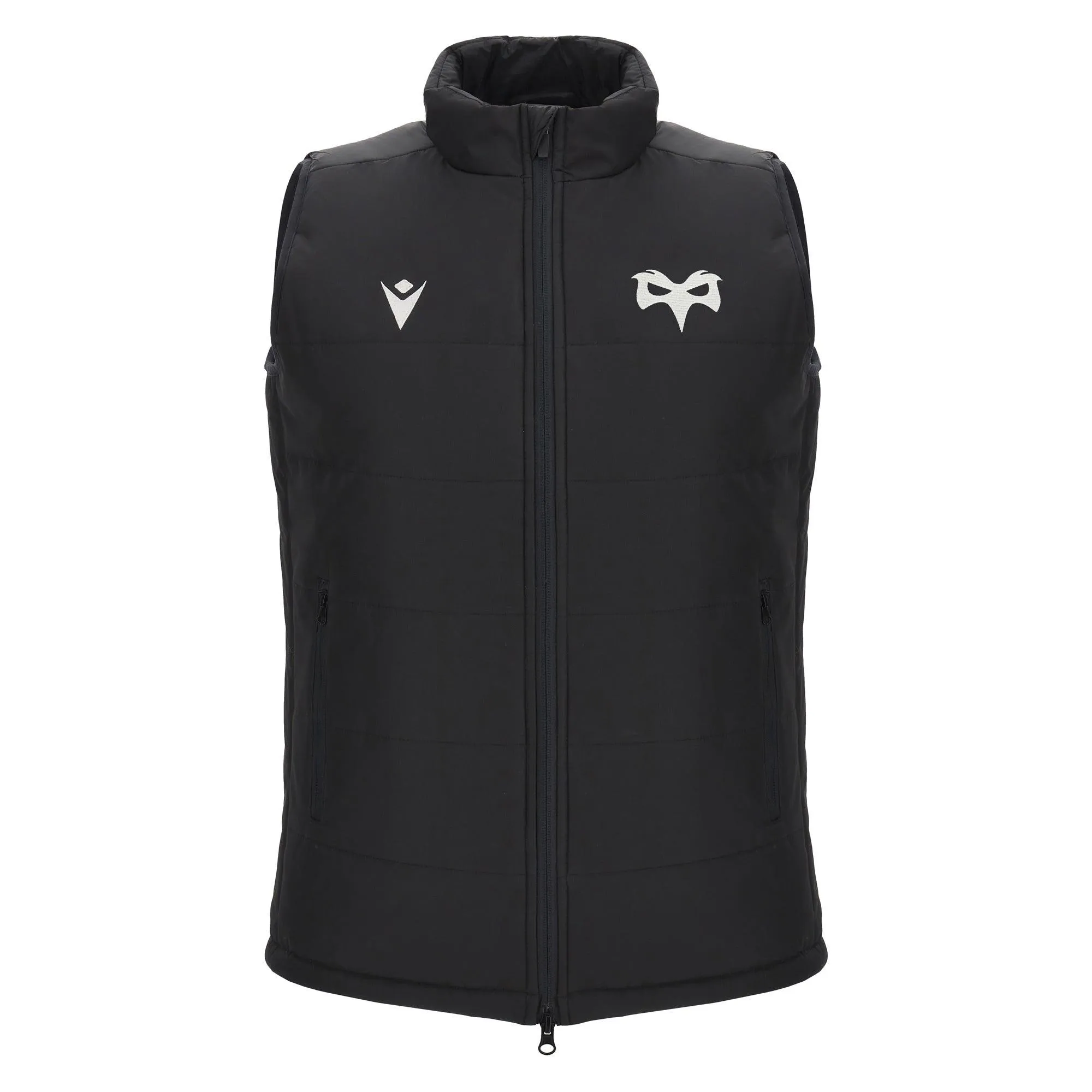 Macron Ospreys Rugby Mens Padded Gilet Jacket